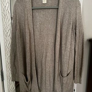 Cotton Emporium Beige Cardigan Sweater